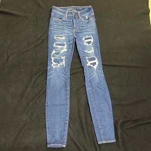 American Eagle Ripped Skinny Jeggings